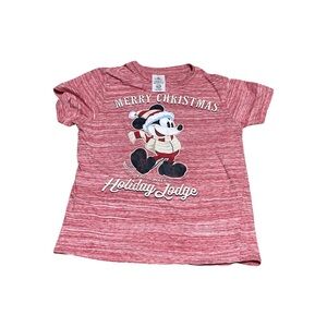 Disney Red Mickey Mouse Short Sleeve Tee